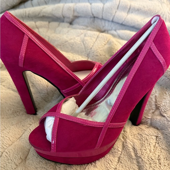 🔥 👠hot pink stiletto 5” kalli juke high heel platform beautiful size 9 🔥👠 - Picture 7 of 9